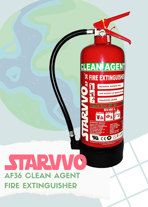 STARVVO AF36 Clean Agent Fire Extinguisher