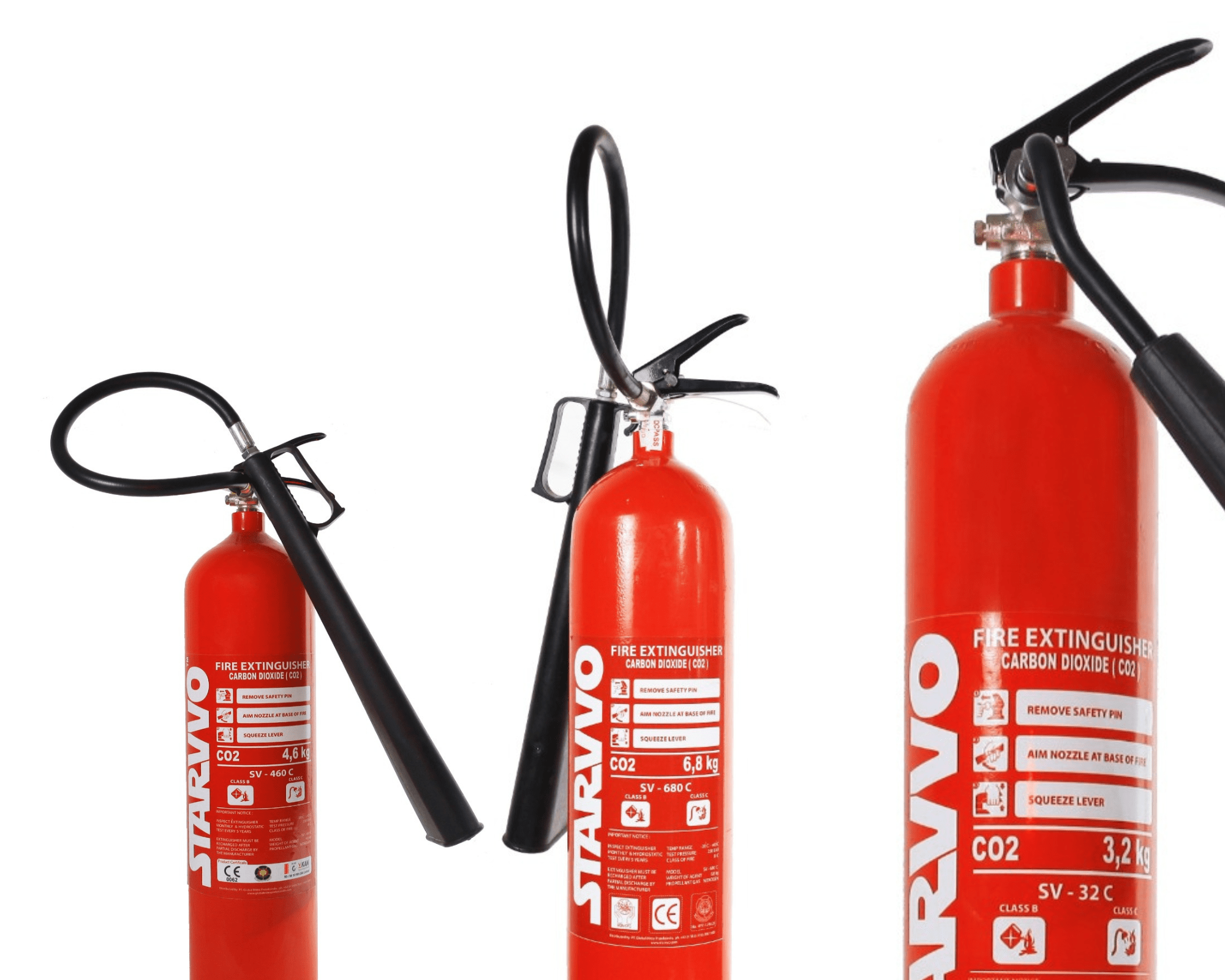 STARVVO Fire Extinguisher Carbondioxide (CO2)