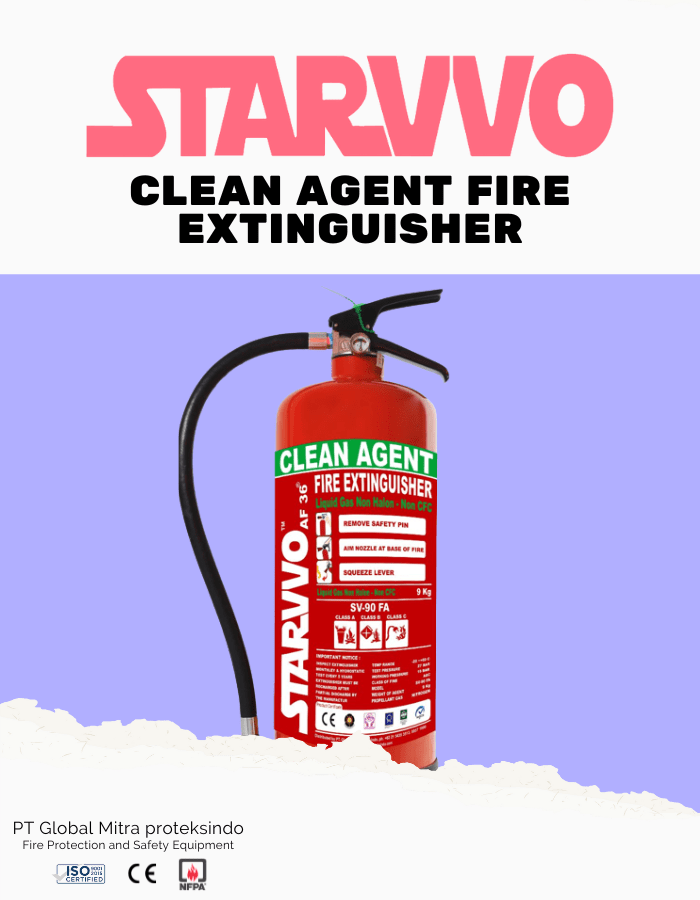 STARVVO AF36 Clean Agent Fire Extinguisher 