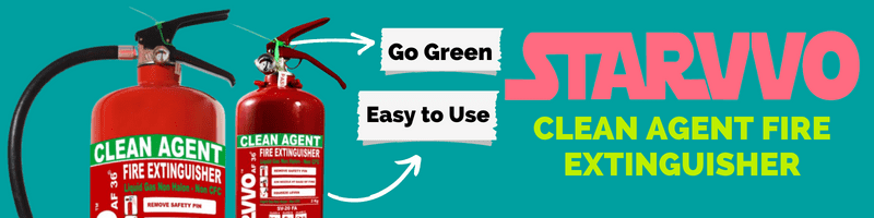 STARVVO Clean Agent Fire Extinguisher