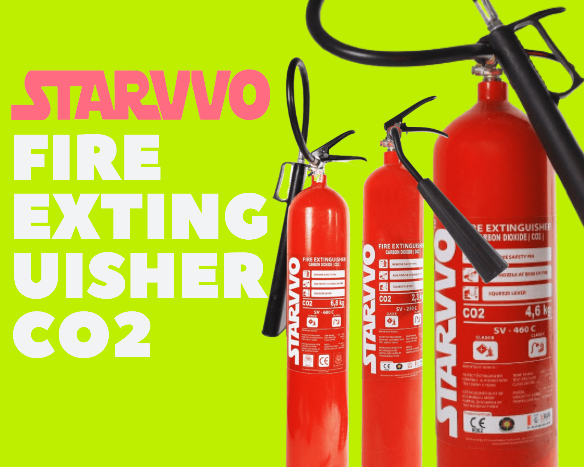 STARVVO Fire Extinguisher CO2