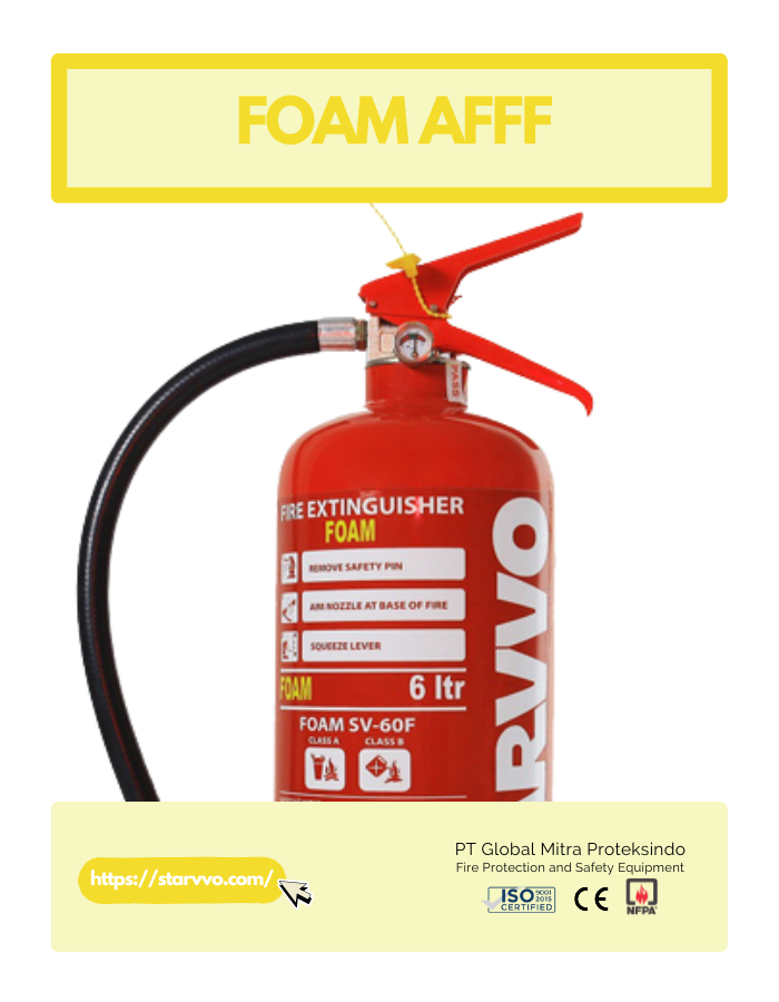 STARVVO Foam AFFF Fire Extinguisher