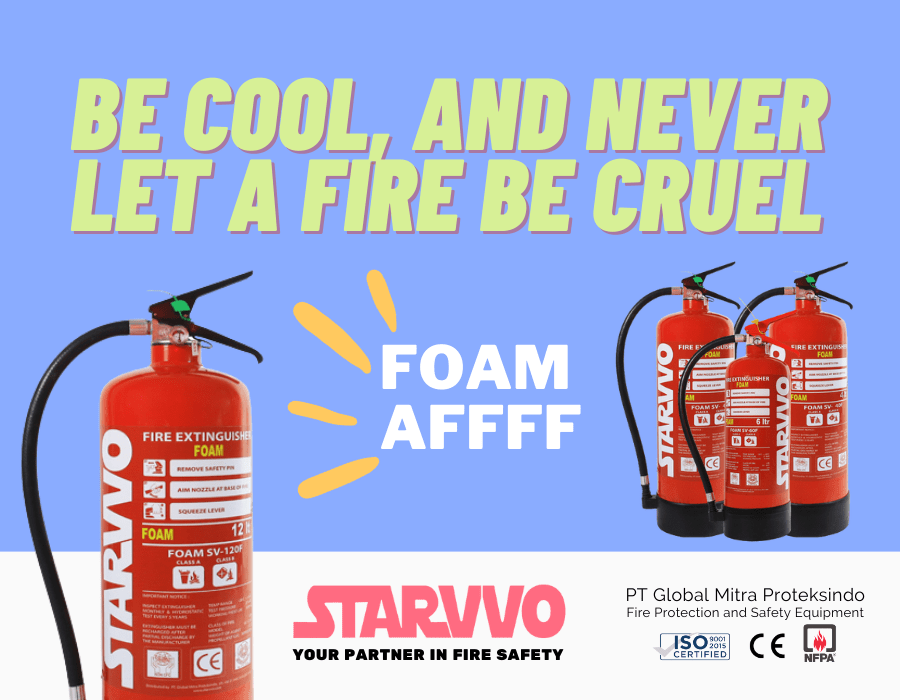 STARVVO Foam AFFF Fire Extinguisher