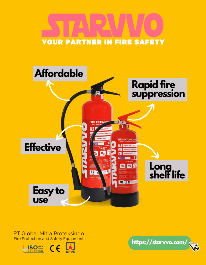 STARVVOO Dry Chemical Powder Fire Extinguisher