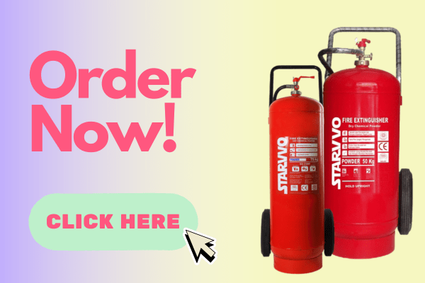 STARVVO Dry Chemical Powder Fire Extinguisher Trolley
