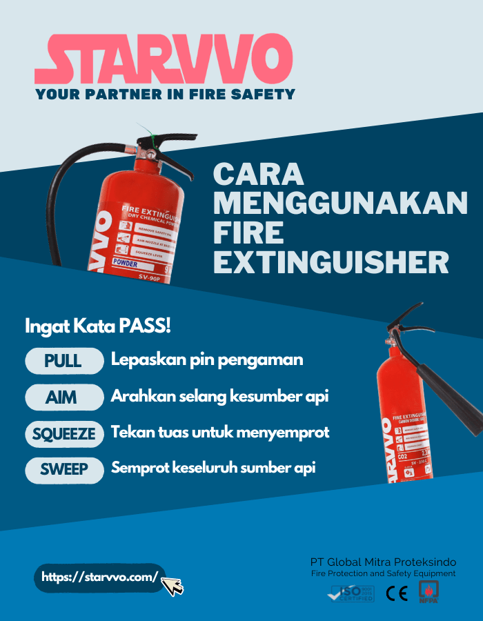 Fire Extinguisher Dry Chemical Powder 5 Kg Berstandar SNI STARVVO