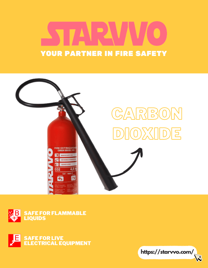 STARVVO carbon dioxide fire extinguisher