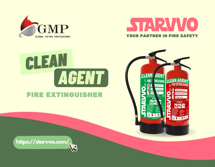 STARVVO clean agent fire extinguisher
