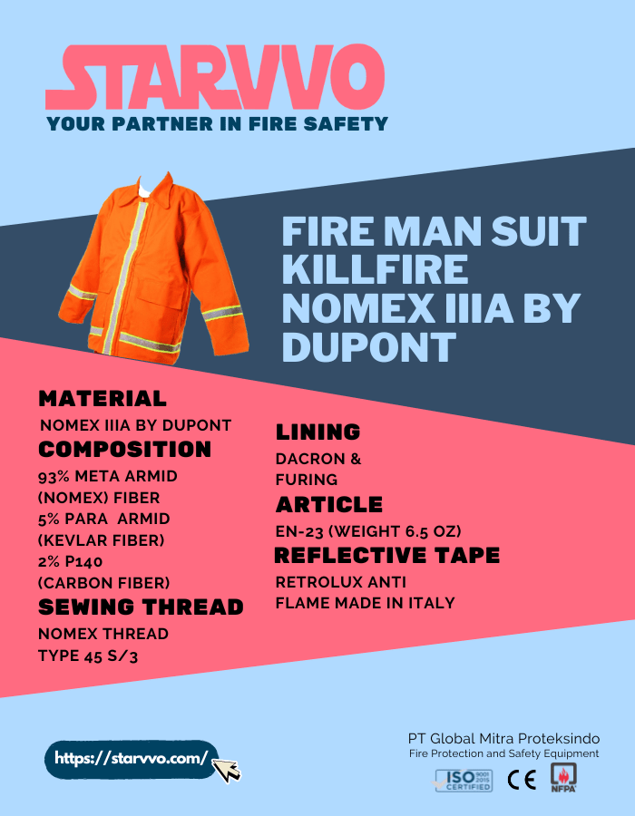 baju pemadam kebakaran nomex starvvo