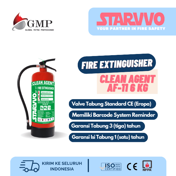 Fire Extinguisher Clean Agent untuk Apartemen | STARVVO Fire Extinguisher