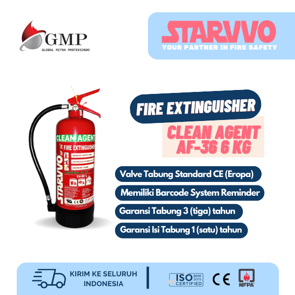 Fire Extinguisher Clean Agent untuk Apartemen | STARVVO Fire Extinguisher