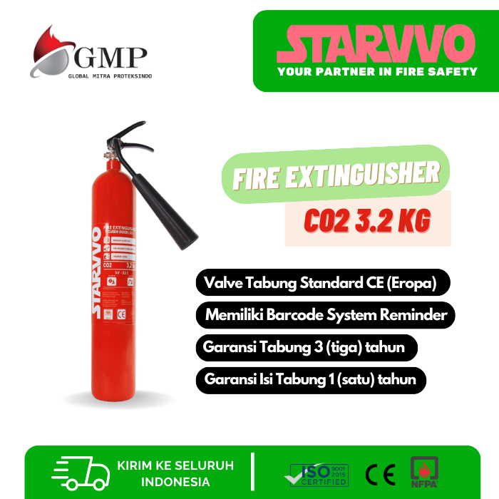 starvvo carbon dioxide fire extinguisher