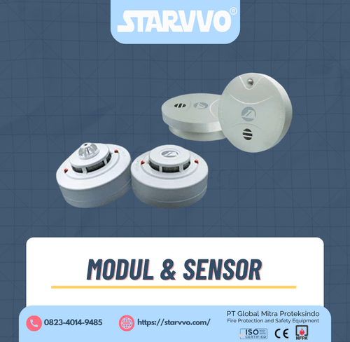 starvvo fire alarm system modul dan sensor
