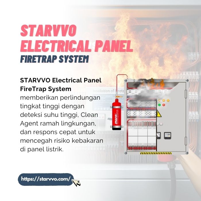 Instalasi STARVVO Direct FireTrap pada Panel Kapasitor Bank di PT Autoplastik Indonesia