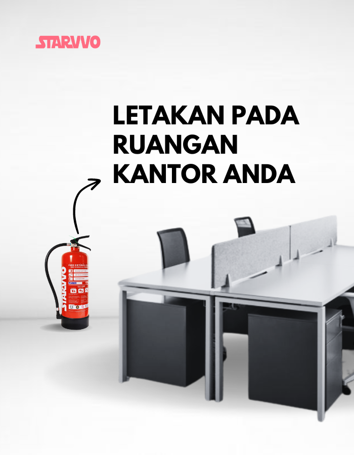 Fire Extinguisher Dry Chemical Powder 5 Kg Berstandar SNI STARVVO