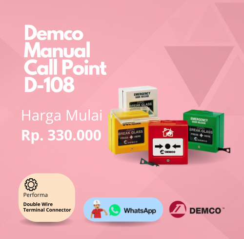 Manual Call Point Demco D-108 fire alarm system equipment