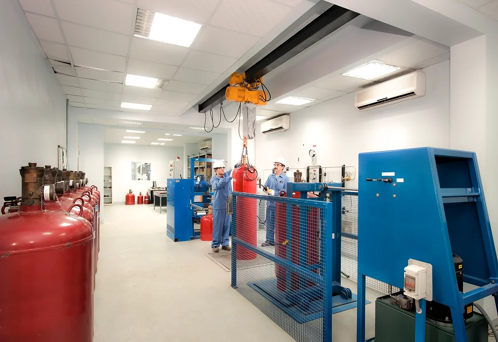 refill fm200 fire suppression system