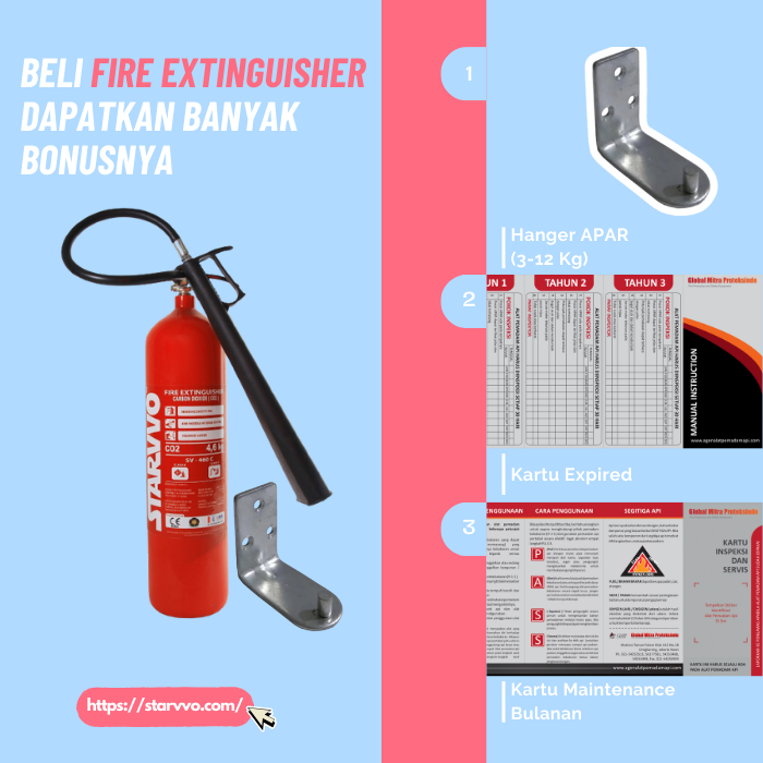 Penawaran Eksklusif Setiap Pembelian STARVVO Fire Extinguisher CO2