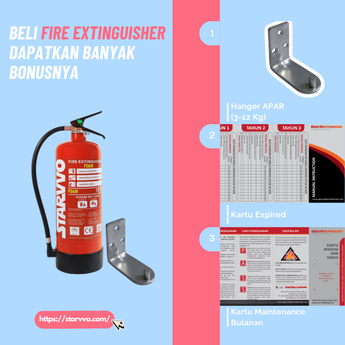 Bonus Istimewa Setiap Pembelian STARVVO Fire Extinguisher Foam AFFF