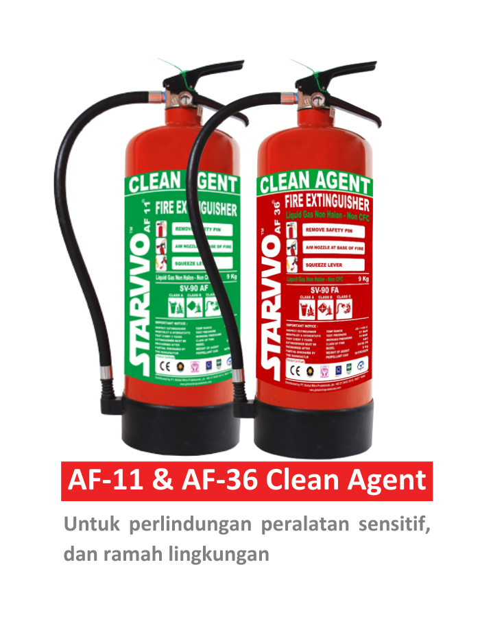distributor Fire Extinguisher AF36 Clean Agent 4 Kg SNI Resmi