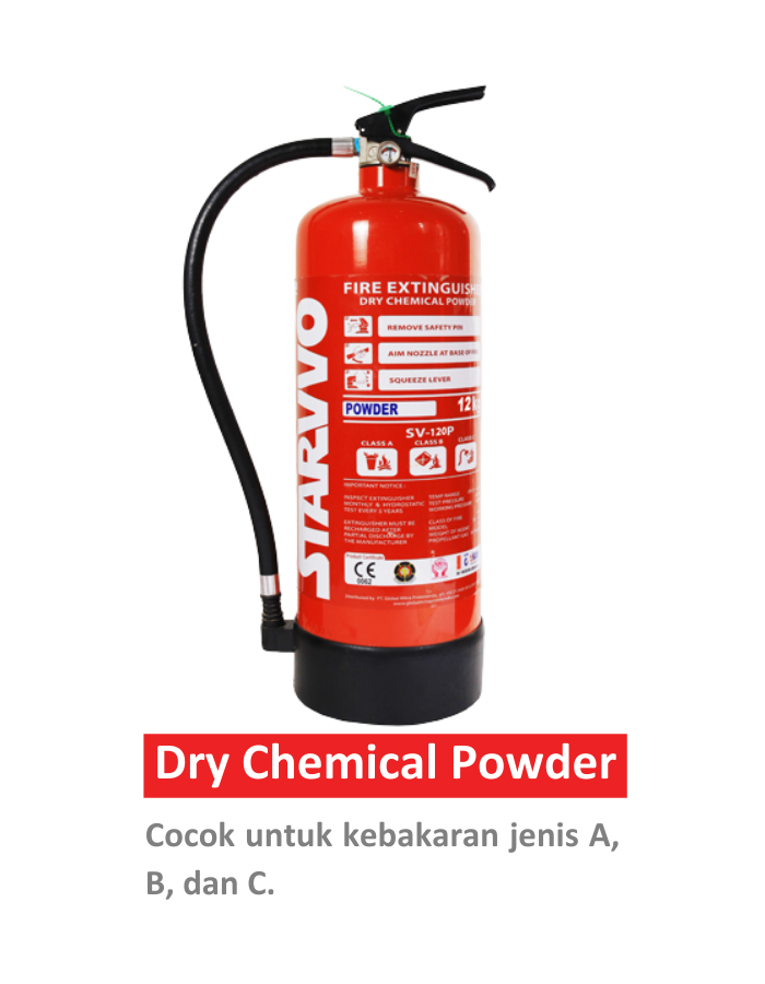 Fire Extinguisher Dry Chemical Powder 3 Kg Berstandar SNI