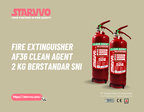Fire Extinguisher AF36 Clean Agent 2 Kg Berstandar SNI