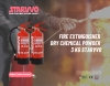 Fire Extinguisher Dry Chemical Powder 3 Kg STARVVO