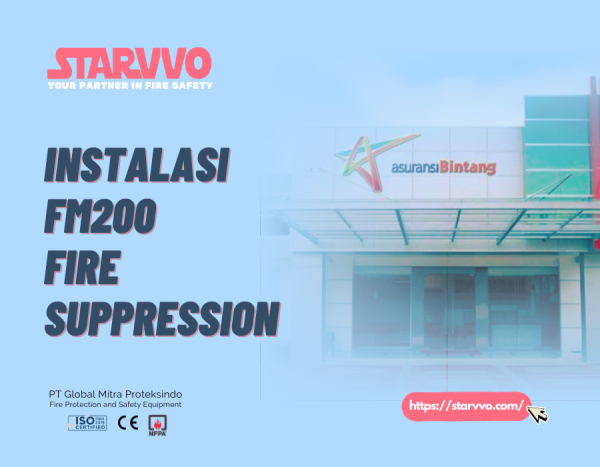 Instalasi FM200 Fire Suppression di PT Asuransi Bintang