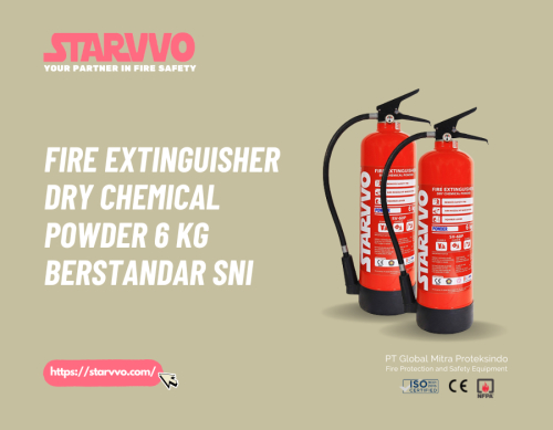 Fire Extinguisher Dry Chemical Powder 6 Kg Berstandar SNI STARVVO
