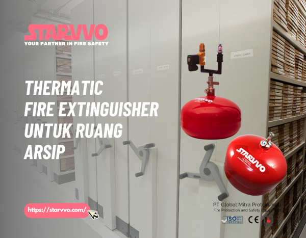 Thermatic Fire Extinguisher untuk Ruang Arsip | STARVVO Thermatic Fire Extinguisher