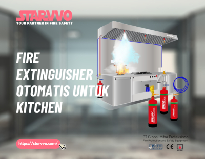 Fire Extinguisher Otomatis Dapur Komersial (Kitchen) | STARVVO FireTrap System