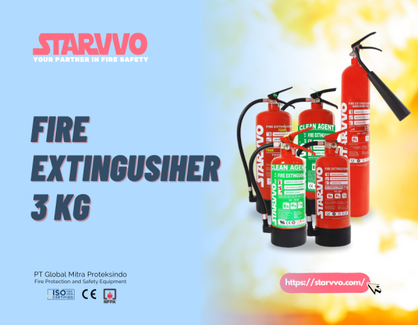 Fire Extinguisher 3 Kg | STARVVO Fire Extinguisher