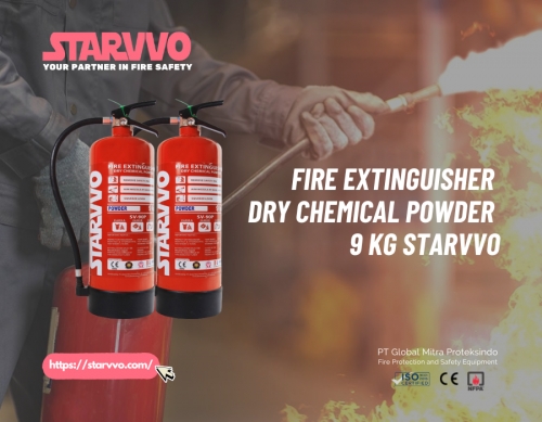 Fire Extinguisher Dry Chemical Powder 9 Kg STARVVO