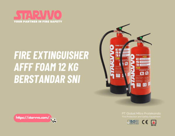 Fire Extinguisher AFFF Foam 12 Kg Berstandar SNI Resmi