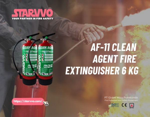Jual AF-11 Clean Agent Fire Extinguisher 6 Kg
