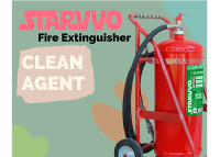 STARVVO Clean Agent Fire Extinguisher Trolley