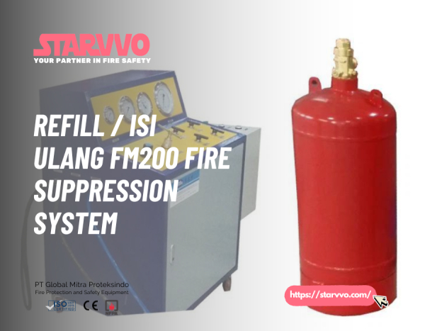 Refill / Isi Ulang FM200 Fire Suppression System di STARVVO