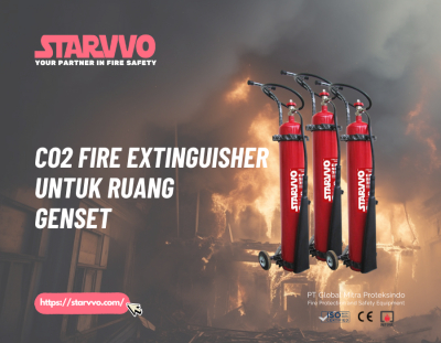 Co2 Fire Extinguisher untuk Ruang Genset | STARVVO Fire Extinguisher