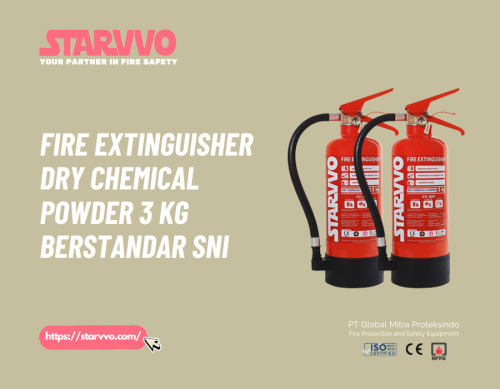Fire Extinguisher Dry Chemical Powder 3 Kg Berstandar SNI