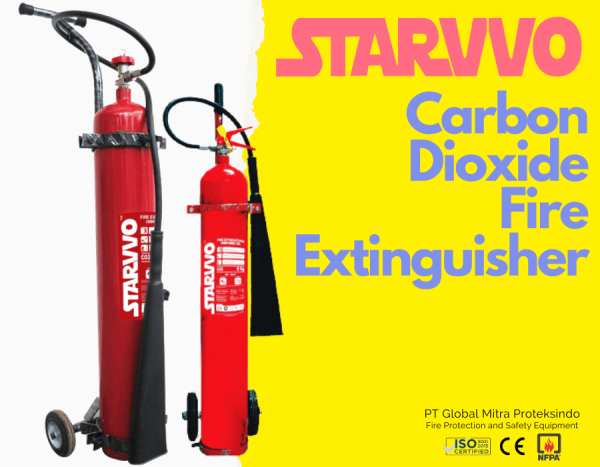 STARVVO Fire Extinguisher CO2 Trolley