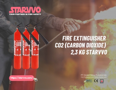Fire Extinguisher CO2 (Carbon Dioxide) 2,3 Kg STARVVO