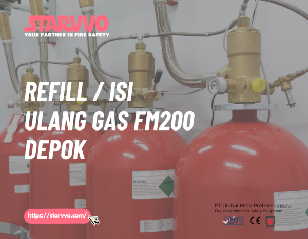 Refill / Isi Ulang Gas FM200 Depok - STARVVO Fire Suppression System