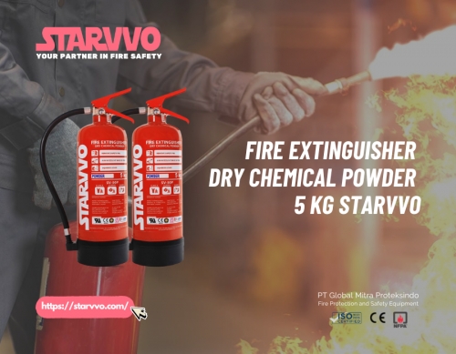Fire Extinguisher Dry Chemical Powder 5 Kg STARVVO