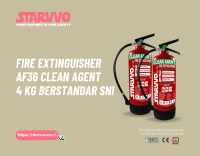 APAR / Fire Extinguisher AF36 Clean Agent 4 Kg SNI Resmi | STARVVO Fire Extinguisher