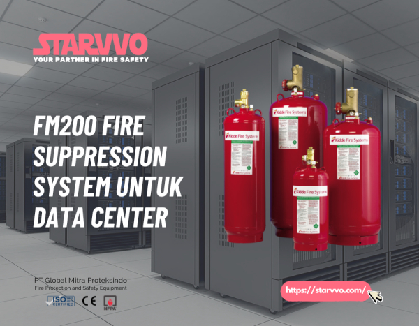 FM200 Fire Suppression System untuk Data Center | STARVVO Fire Suppression System
